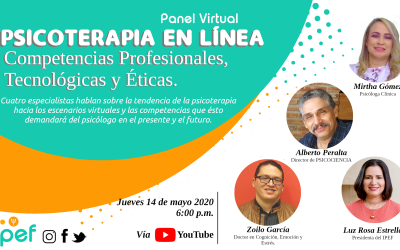 Panel | Psicoterapia en Línea: Competencias Profesionales, Tecnológicas y Éticas